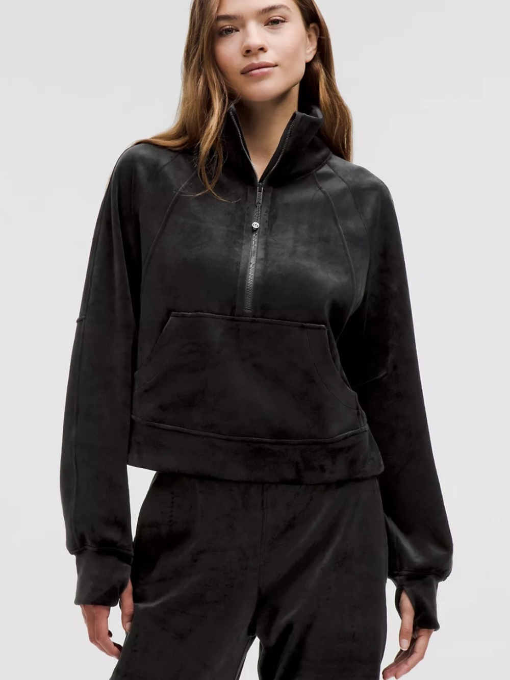 LULULEMON | Velvet Oversized Funnel Half Zip Scuba Sweater